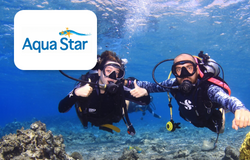 צלילת היכרות עם מדריך לזוג במועדון אקווה סטאר אילת