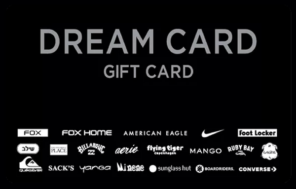 דרים קארד - DREAM CARD - 300 ש״ח