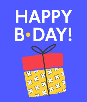 כרטיס ברכה יום הולדת